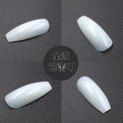 China Newest French Clear And Natural Coffin Nail Art Tips From Nail Art Products for sale