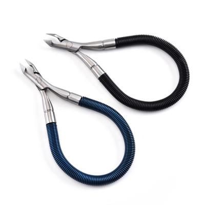 China Left Handed Scissors Nipper Tool For Thick Stainless Steel Trimmer Cutter Manicure Pedicure Toe Nail Cuticle Scissor Clippers for sale