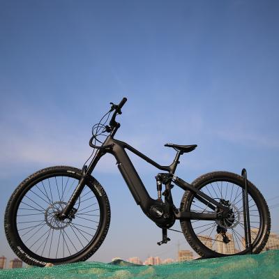 China Carbon fiber 27.5inch e bike full carbon 48v 500w bafang m600 motor mi munro suspension ebike mountain carbon fiber e bike full carbon for sale