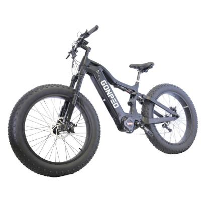 China Fat tire bafang m620 g510 lithium battery mtb 1000w 48v carbon fiber 26x4.5 carbon fiber ebike frame electric mountain bike for sale