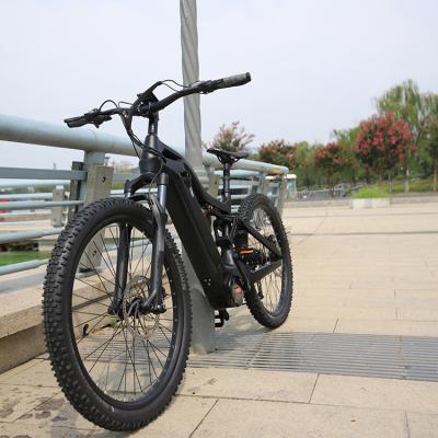 China 29Inch 750w 1000w Mid Motor Clincher Mountain Bike Full Suspension Carbon ebike Multifunctional Electric Fiber Frame for sale