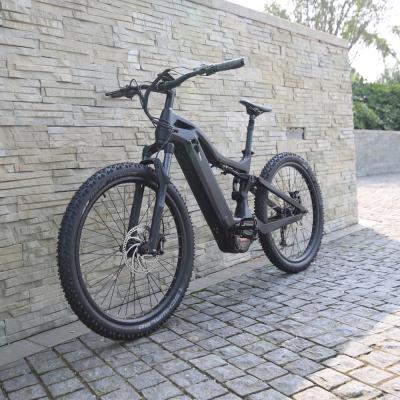 China bafang M620 carbon frame double suspension carbon fiber e bike mid mountain 48v e bike mid motor 1000w for sale