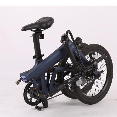 China EU USA 13.8kg light weight carbon fiber 20inch frame 250w ebike hub motor foldable carbon fiber folding electric bicycle for sale