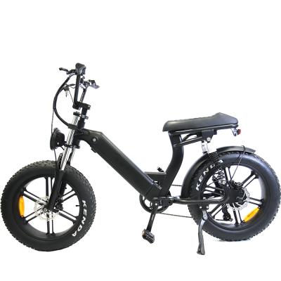 China Aluminum alloy hot sale ebike mtb city 7speed super suspension 20inch dual down hill ebike 48v brushless motor electric bike kit 500w for sale