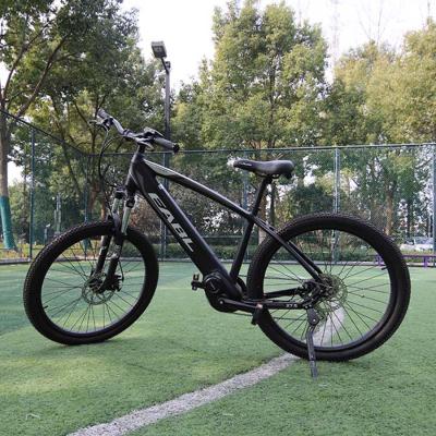 China Cool Matte Black Aluminum Alloy City Electric Bicycle 36v Lithium Battery Motor Suspension 27.5 Alloy Ebike for sale