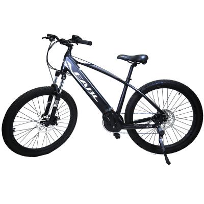 China Electric bike 350w motor kit aluminum alloy 27.5inch electrica eskute VINKA mid motor chopper bike 8 speed rear hard tail for sale