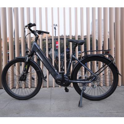 China New Aluminum Alloy Bike 250w Mid Motor Electric Bike Stage For Ladies And Girls City Electric Bike for sale