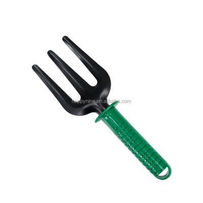 China CLASSIC 3 Mini Garden Forks DIY Tools Lawn Care Steel Digging Fork With Plastic Handle Home Use Maintenance Gardening Equipment for sale