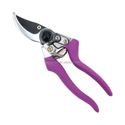 China Anti-Slip Handle 8.5 Inch Carbon Steel Blade Bypass Height Pruner Flower Pruners Garden Cutting Tools Shears Balancing Scissors for sale