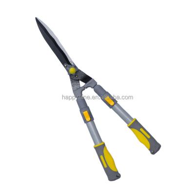 China Anti-Slip Handle Garden Hedge Shears For Trimming Borders Long Carbon Steel Bush Cutter Handle Pruning Cutting Tools for sale