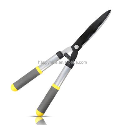 China Anti-Slip Handle Garden Hedge Shears For Trimming Borders Long Carbon Steel Bush Cutter Handle Pruning Cutting Tools for sale