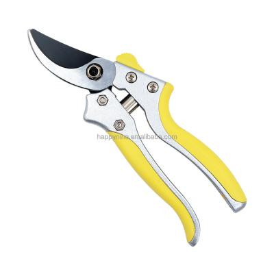 China Anti-Slip Handle 8.3 Inch Carbon Steel Blade Bypass Height Pruner Flower Pruners Garden Cutting Tools Shears Balancing Scissors for sale