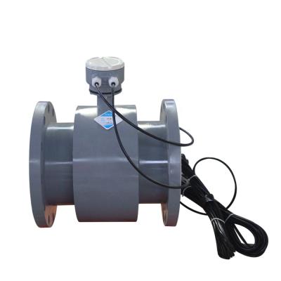 China Outdoor Indicated Magnetic Electromagnetic Flow Meter Water Flow Meter Price FTMG for sale