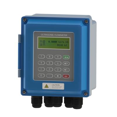 China Digital Wall Mounted Portable Clamp On Ultrasonic Water Flow Meter FTUF for sale