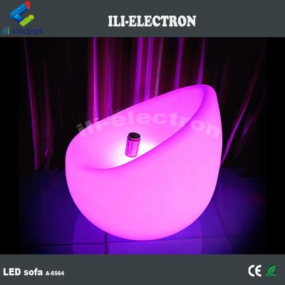 China Sectional Sofa LED plastic garden sofa furniture illuminated led sofa chair /remote control led light up sofa for sale