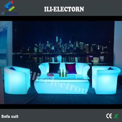 China BAR SET Remote Color Changing Rechargeable Plastic Led Outdoor Furniture Set for sale