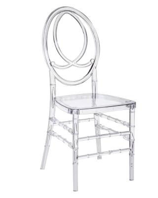 China modern transparent acrylic plastic crystal chair for wedding for sale