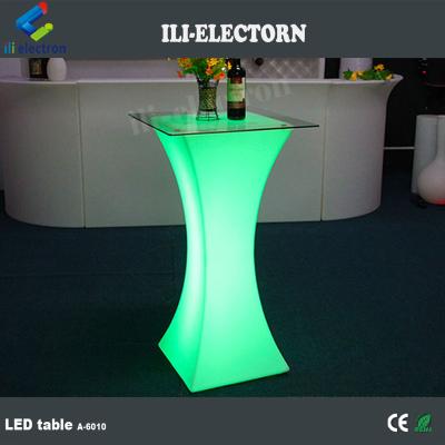 China Outdoor Bar Table Glow Table LED Light Table LED Cocktail Table for sale