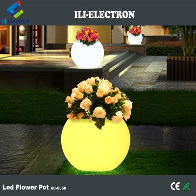 China Glow Plastic Outdoor Decorative Creative Flower Pot for sale