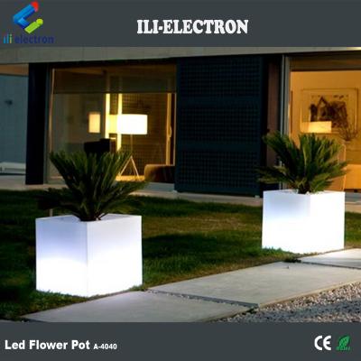 China 40x40x40cm Plastic Plastic Glowing Planters for sale