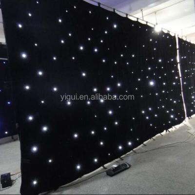 China Garden Size Quality Fireproof LED Star Curtain For Wedding Decoration for sale