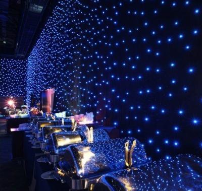 China 3.5m Party LED Fairy Lights Star Moon Curtain Lights Garland Wedding Decorative Lamp for Garden Christmas Window Curtain for sale