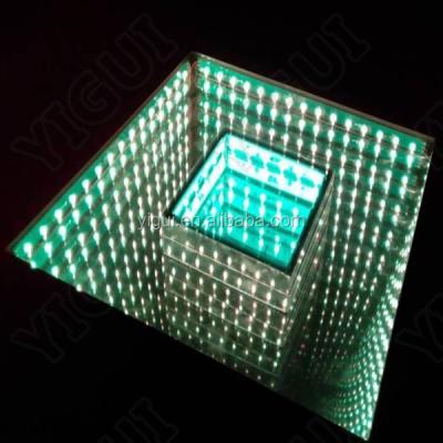 China IR Wedding Club Party Effect Led Optical 3D Illusions Time Tunnel Led Mirror Led Dance Floor for sale