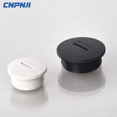 China Used In Electrical Cabinet CNPNJI White Nylon Screw Plastic Hole Plugs Blind Termination Plug Socket for sale