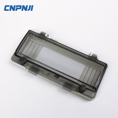 China Beautiful appearance and strong performance ABS waterproof transparent circuit enclosure window 13 way IP67 protection window cover for breaker for sale