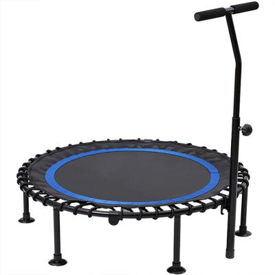 China OEM ODM Max 3D Eco-friendly Customized Fitness 36Inch Round Folding Indoor Trampoline Jumping Bed For Yoga Exercise for sale