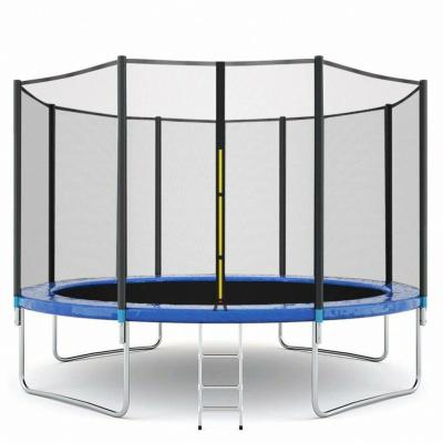 China With Protective Trampolines 3D Net Max Round Playground Bed Trampoline 12ft Jumping Trampoline Commercial Park for sale