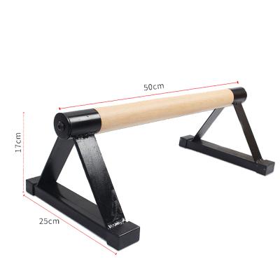 China Strength Training 3D Max Fitness Paralettes Wholesale Custom Gym Exercise Strength Wood Wooden Lift Up Bar for sale