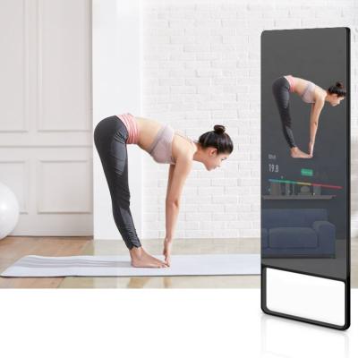 China 3D Magic Smart Fitness Mirror 5 Megapixel Front Camera Interactive Digital Signage Eclectic Max Workout Mirror for sale