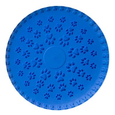 China Viable pet throw and hook flight disc insect throw with paw print tpr dog play toy for sale