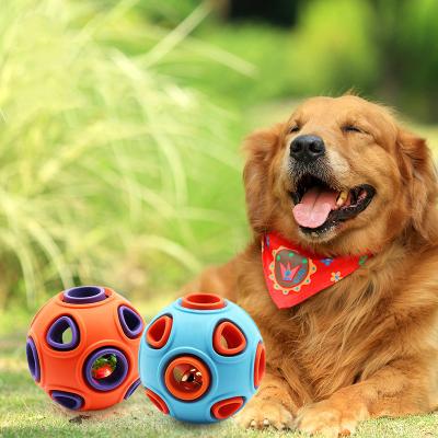 China Manufacturer Durable New Design Dog Toys Ball Viable Dog Chew Toys with Bell and Light for sale