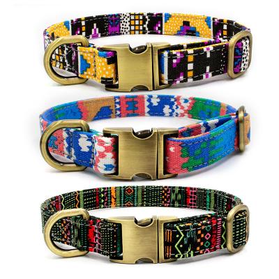 China Wholesale Custom Bohemian Style Quick Release Adjustable Pet Collar DETACHED for sale