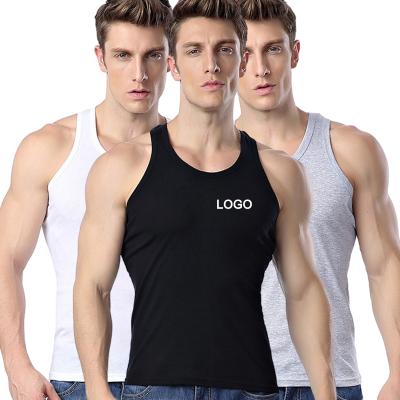 China Custom Wholesale Mens Sportswear Fitness Muscle Sleeveless Tank Top QUICK DRY for sale