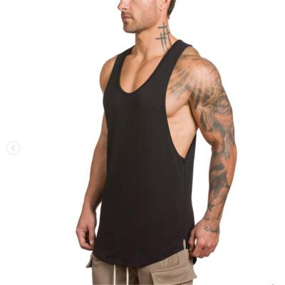 China Wholesale QUICK DRY Logo Men Cotton Breathable Sleeveless Fashion Workout 100% Custom Tank Tops for sale