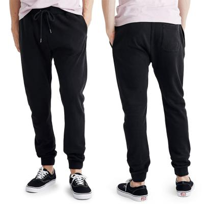 China OEM Viable White Stretchy Black Pants Slim Jogger Custom Mens Sports Streetwear Solid Color Feet Pants Trousers for sale