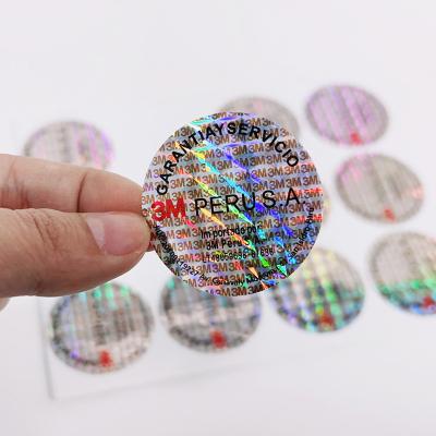 China Waterproof Laser Hologram Sticker Design Roll Custom Adhesive Prismatic Logo Printing Waterproof Foil Holographic Sticker for sale