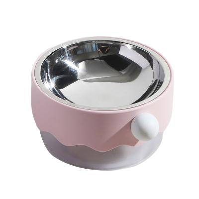 China Pet Bowl Quality Assured ABS And 304 Stainless Steel Slow Feeder Pet Food Bowls for sale