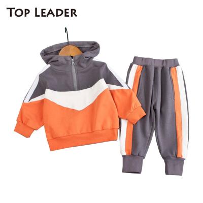 China 2020 Autumn Spring Toddler Boy Supreme Leader Infant Casual Clothes Outfit Eco-Friendly Tracksuit Set Kids Hooded 2Pcs Set for sale