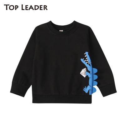 China 2020 Supreme Leader Kids Autumn Spring T-shirt Kids Boys Dinosaur Breathable Pattern Stitches Long Sleeve Outerwear for sale