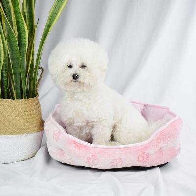 China Sustainable New Design Modern Plush Big Around Calming Soft Cushion Sofa Bed For Dogs for sale