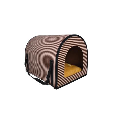 China Large Breathable Wooden Detachable Travelable Indoor Outdoor Movement Folding Pet Kennel For Sale for sale