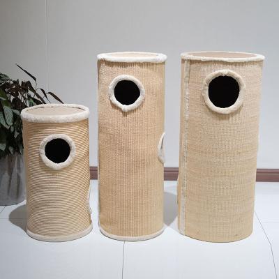 China Wholesale Durable Viable Novelty Pet Furniture Toy Tunnel Cat Scratching Barrel for sale