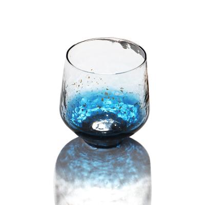 China Fashion Crystal Glass Bar Creative Starry Whiskey Household Drinks Glass Japanese Hammered Mug for sale