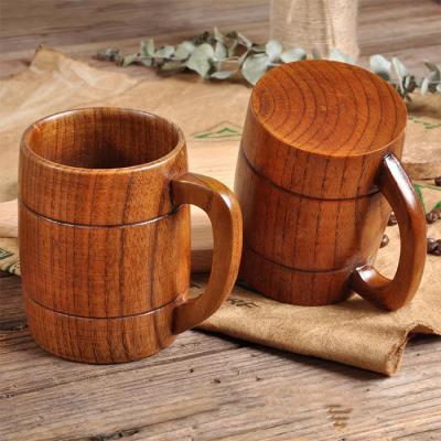 China Modern HAL Promotion Custom Logo Wooden Beer Shape Mug Drink Water Tumbler Gift For Beverage Promotion for sale