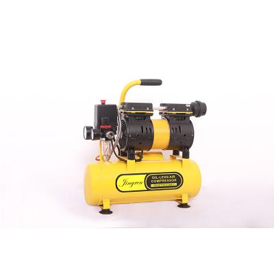 China Small 0.55 Kw Low DB Oil Free Portable Oil Free Air Compressors With 9 L Liter Air Tank for sale