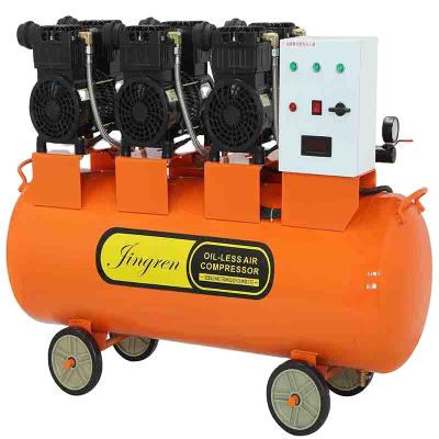 China Silent Portable Air Compressor Oil Free Small Air Compressor Woodworking Compressor Portable Air Compressor for sale